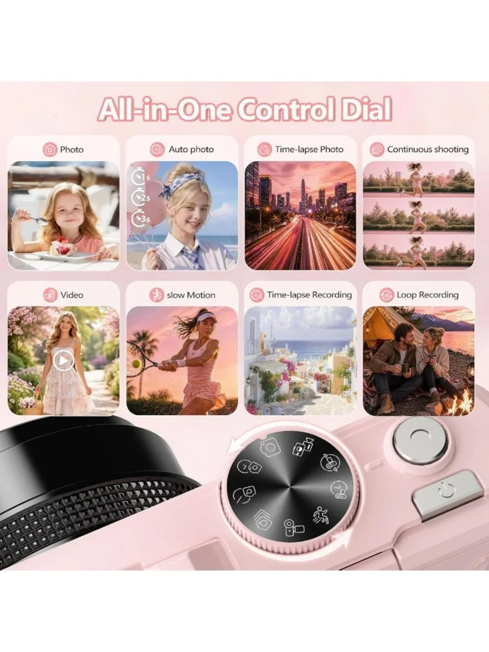 64MP 4K Digital Camera for Photography & Vlogging, Perfect for YouTube Content